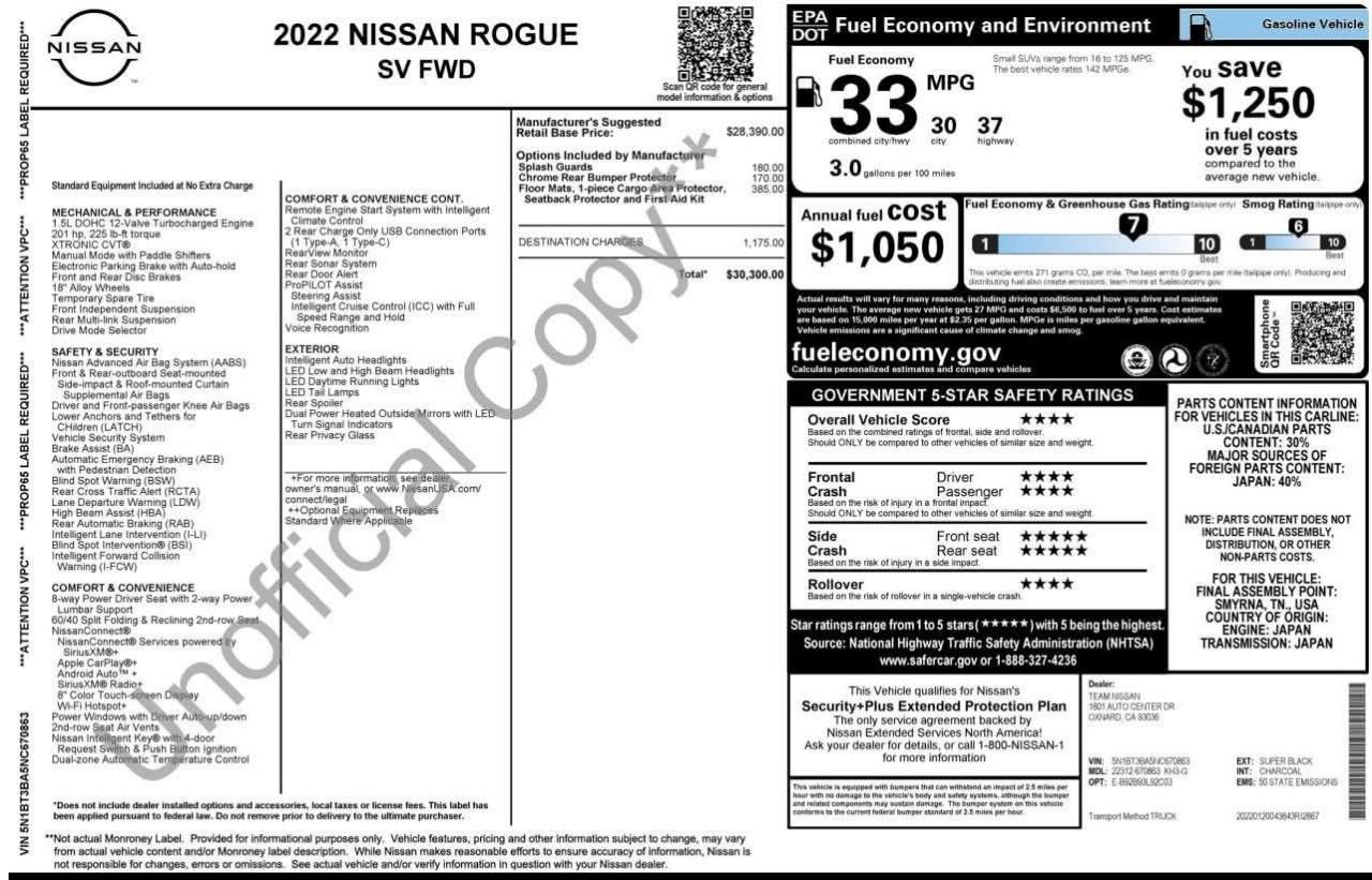 2022 Nissan Rogue SV