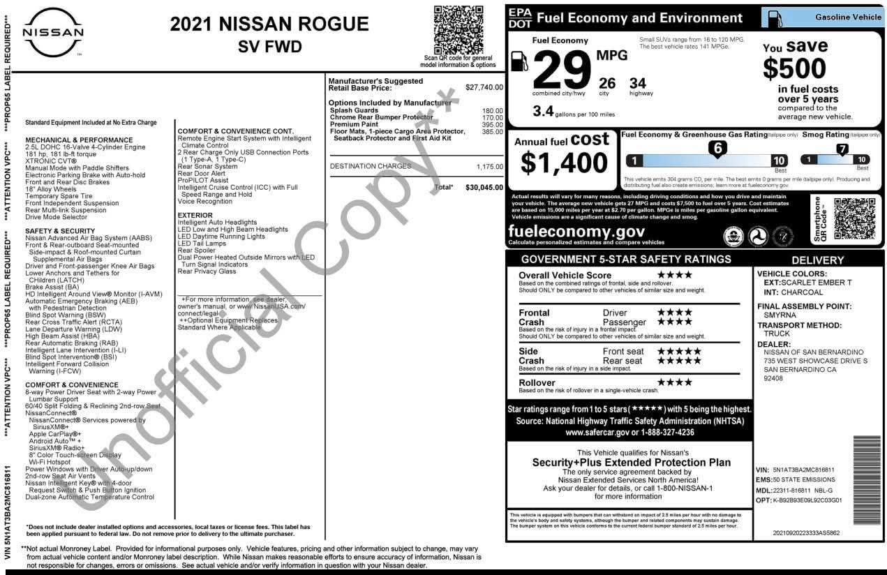 2021 Nissan Rogue SV