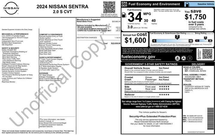 2024 Nissan Sentra S  